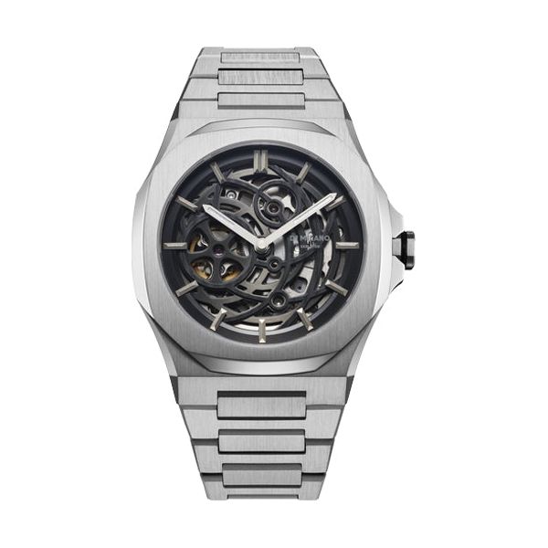 D1 MILANO SKELETON BRACELET Mod. SILVER - Automatic-0