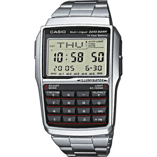 Load image into Gallery viewer, CASIO DATABANK CALCULATOR STEEL-0
