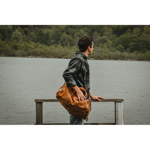 Load image into Gallery viewer, The Dagny Weekender | Large Leather Duffle Bag
