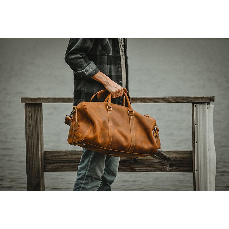 The Dagny Weekender | Large Leather Duffle Bag