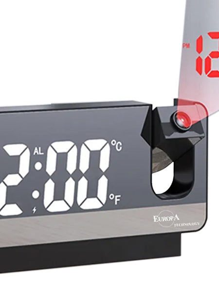 ELITE Sveglia LED con proiezione orario - LED alarm clock with time projection-0