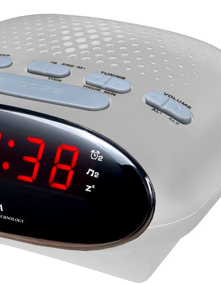 ELITE Radiosveglia a corrente - ARGENTO - Electric radio alarm clock - SILVER-0