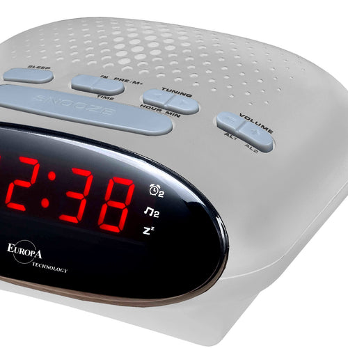Load image into Gallery viewer, ELITE Radiosveglia a corrente - ARGENTO - Electric radio alarm clock - SILVER-0
