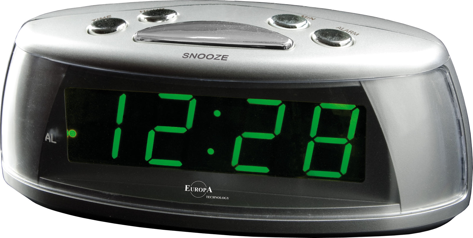 ELITE Sveglia LED a corrente (cavetto USB e spina inclusi) - ARGENTO - LED alarm clock powered by electricity (USB cable and plug included) - SILVER-0