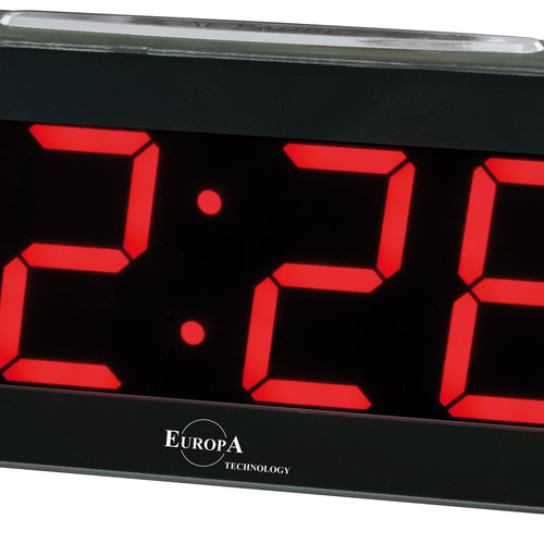 Load image into Gallery viewer, ELITE Sveglia LED a corrente (cavetto USB e spina inclusi) - NERO - LED alarm clock powered by electricity (USB cable and plug included) - BLACK-0
