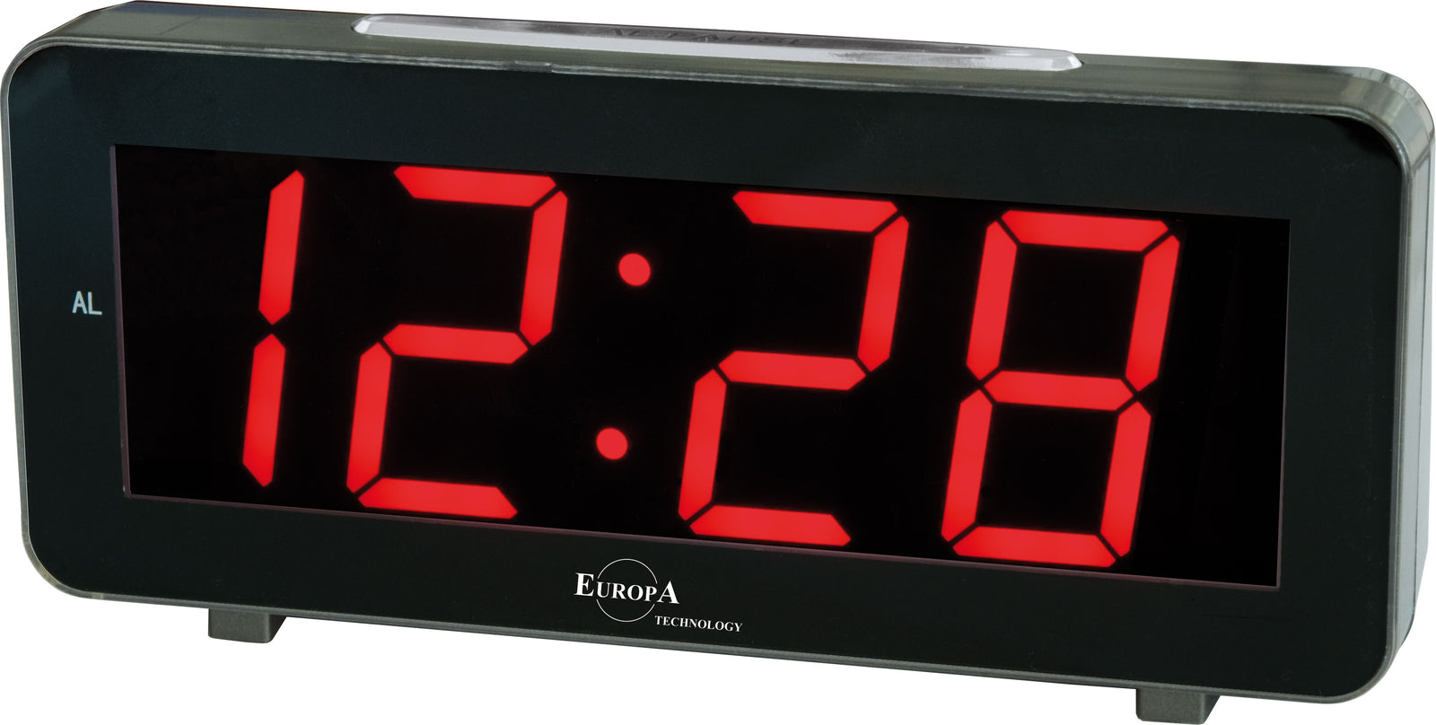 ELITE Sveglia LED a corrente (cavetto USB e spina inclusi) - NERO - LED alarm clock powered by electricity (USB cable and plug included) - BLACK-0