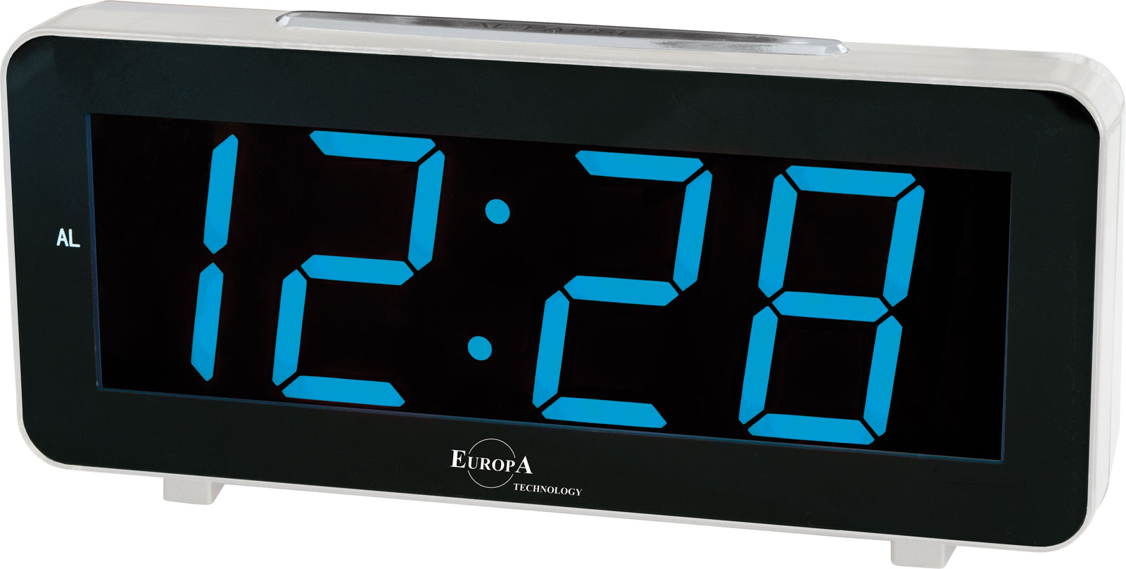 ELITE Sveglia LED a corrente (cavetto USB e spina inclusi) - ARGENTO - LED alarm clock powered by electricity (USB cable and plug included) - SILVER-0
