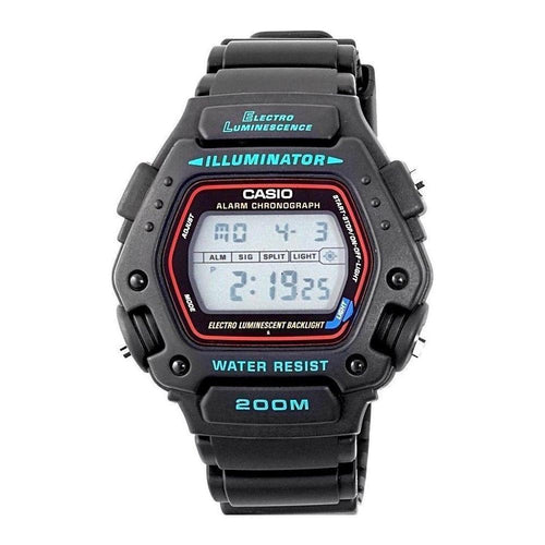 Load image into Gallery viewer, Casio Digital Classic Alarm Chronograph WR200M DW-290-1VS Men&#39;s Watch
