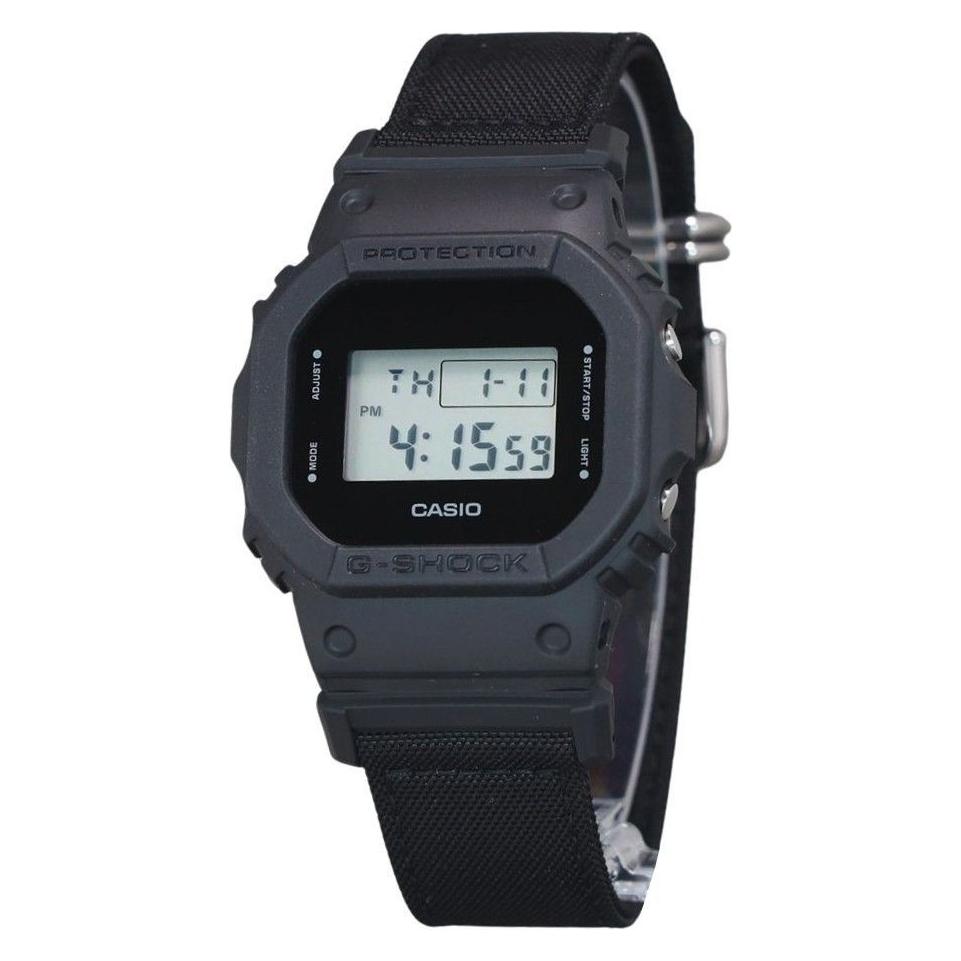 Casio G-Shock Digital Eco Cloth Strap Quartz DW-5600BCE-1 Men's Watch