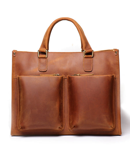 The Dagmar Leather Briefcase | Vintage Leather Messenger Bag