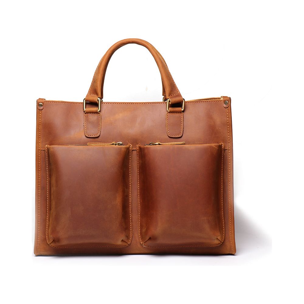 Dagmar Leather Briefcase | Vintage Leather Messenger Bag