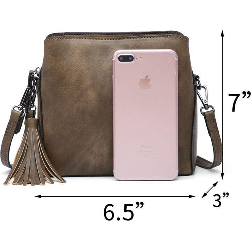 Load image into Gallery viewer, Designer Handbags - Elegant Vegan Leather Crossbody with Multi-Pockets
