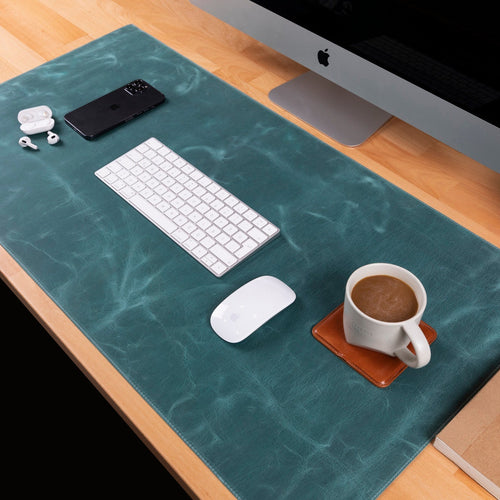 Load image into Gallery viewer, Natural Leather Desk Mat-14
