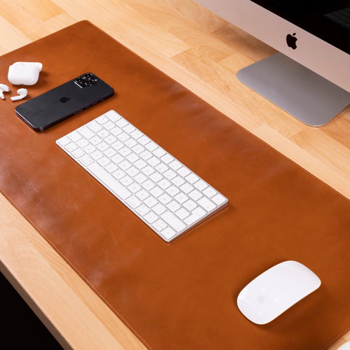 Load image into Gallery viewer, Natural Leather Desk Mat-5
