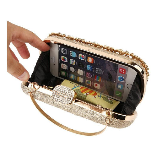 Load image into Gallery viewer, Diamond Evening Clutch Bag For Women Wedding Golden Clutch Purse Chain
