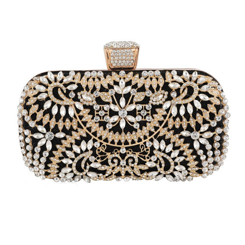 Load image into Gallery viewer, Diamond Evening Clutch Bag For Women Wedding Golden Clutch Purse Chain
