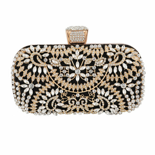 Load image into Gallery viewer, Diamond Evening Clutch Bag For Women Wedding Golden Clutch Purse Chain
