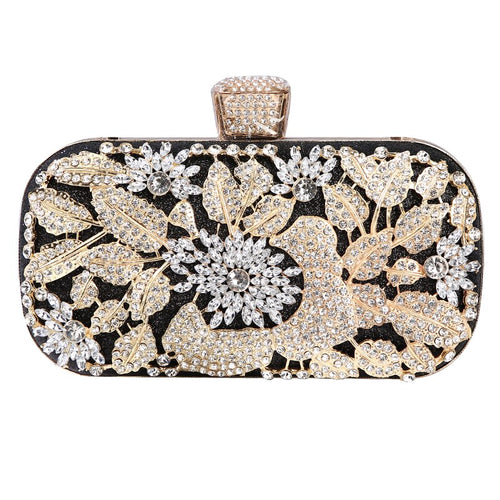 Load image into Gallery viewer, Diamond Evening Clutch Bag For Women Wedding Golden Clutch Purse Chain
