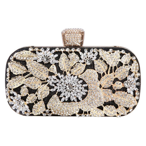 Load image into Gallery viewer, Diamond Evening Clutch Bag For Women Wedding Golden Clutch Purse Chain
