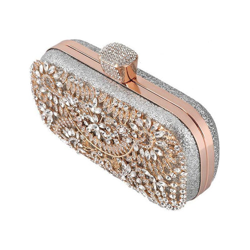 Load image into Gallery viewer, Diamond Evening Clutch Bag For Women Wedding Golden Clutch Purse Chain
