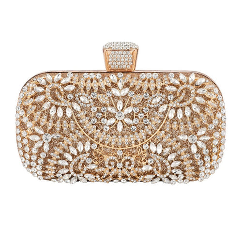 Load image into Gallery viewer, Diamond Evening Clutch Bag For Women Wedding Golden Clutch Purse Chain
