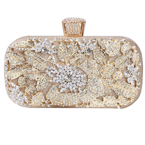 Load image into Gallery viewer, Diamond Evening Clutch Bag For Women Wedding Golden Clutch Purse Chain
