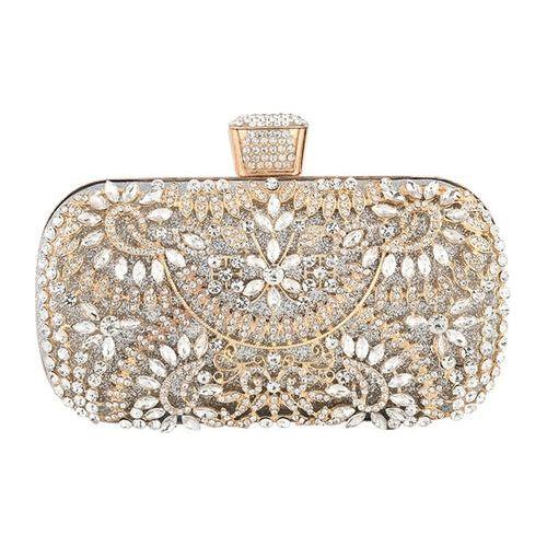 Load image into Gallery viewer, Diamond Evening Clutch Bag For Women Wedding Golden Clutch Purse Chain
