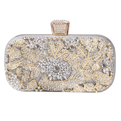 Load image into Gallery viewer, Diamond Evening Clutch Bag For Women Wedding Golden Clutch Purse Chain
