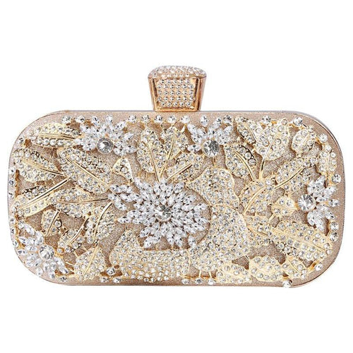 Load image into Gallery viewer, Diamond Evening Clutch Bag For Women Wedding Golden Clutch Purse Chain
