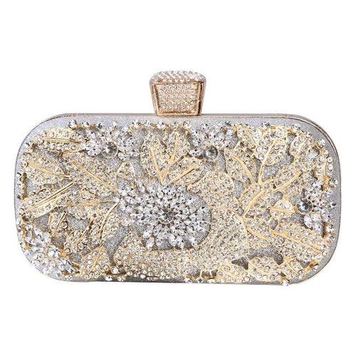 Load image into Gallery viewer, Diamond Evening Clutch Bag For Women Wedding Golden Clutch Purse Chain
