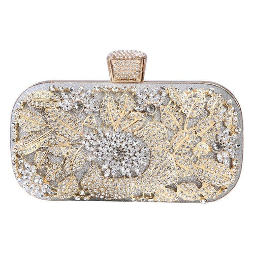 Load image into Gallery viewer, Diamond Evening Clutch Bag For Women Wedding Golden Clutch Purse Chain
