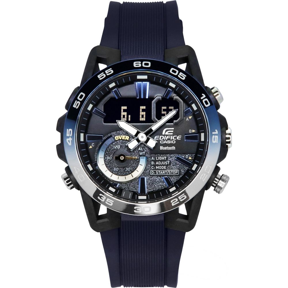 Casio Edifice Sospensione Nighttime Drive Analog Digital Smartphone Link Quartz ECB-40NP-1A Men's Watch