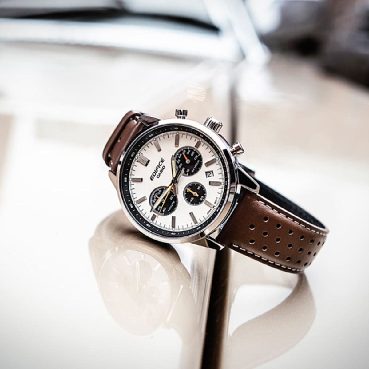 CASIO EDIFICE Mod. STANDARD CHRONOGRAPH - CHAMPAGNE-1