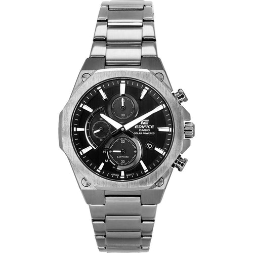 Load image into Gallery viewer, Casio Edifice Slim Line Chronograph With Sapphire Crystal Analog Grey Dial Solar EFS-S570DC-1A - A Testament to Elegance and Precision
