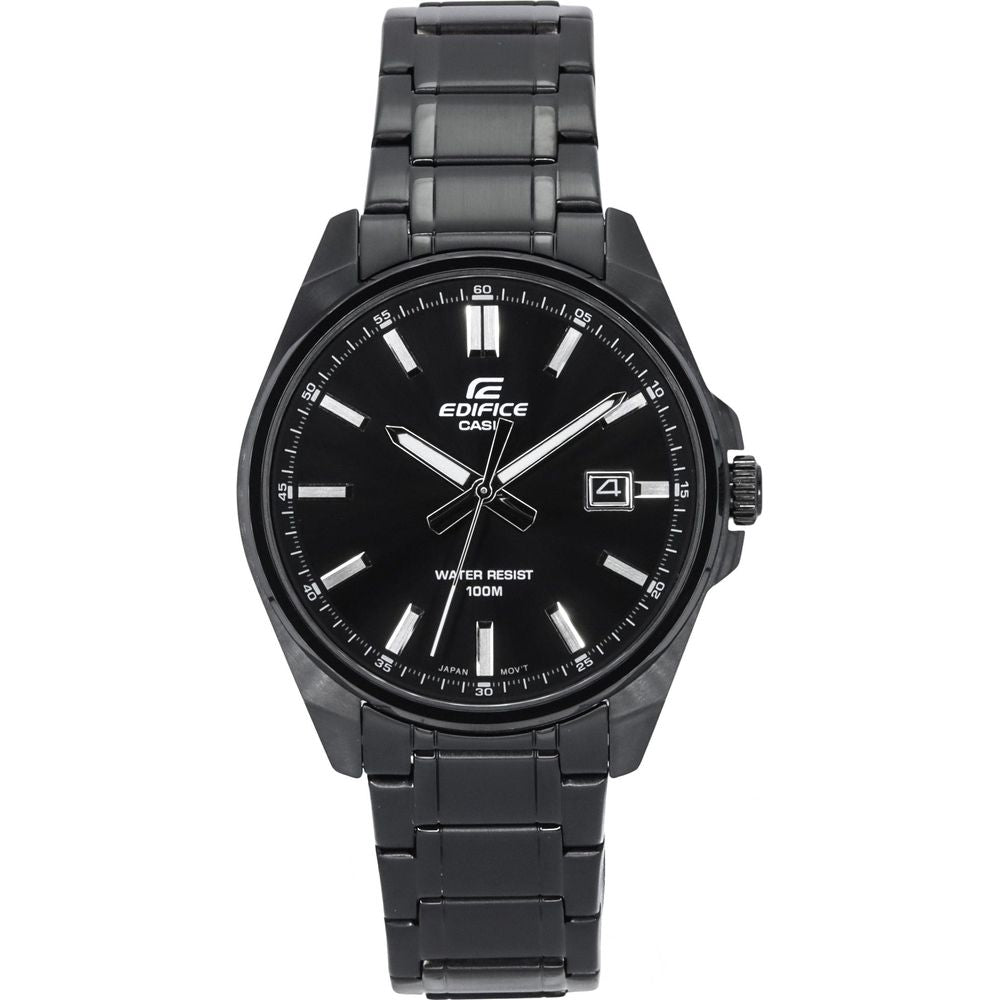 Casio Edifice Analog Black Ion Plated Stainless Steel Men's Watch