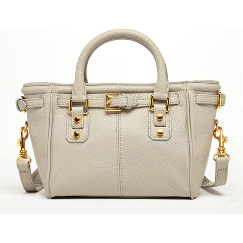 Load image into Gallery viewer, SUSU The Emma Leather Satchel Bag in Grayish Beige
