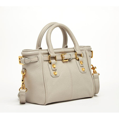 Load image into Gallery viewer, SUSU The Emma Leather Satchel Bag in Grayish Beige
