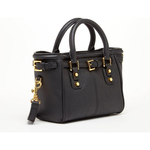 Load image into Gallery viewer, SUSU The Emma Leather Satchel Bag Black - A Symbol of Elegance and Versatility
