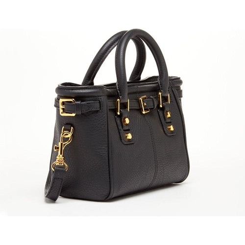 Load image into Gallery viewer, SUSU The Emma Leather Satchel Bag Black - A Symbol of Elegance and Versatility
