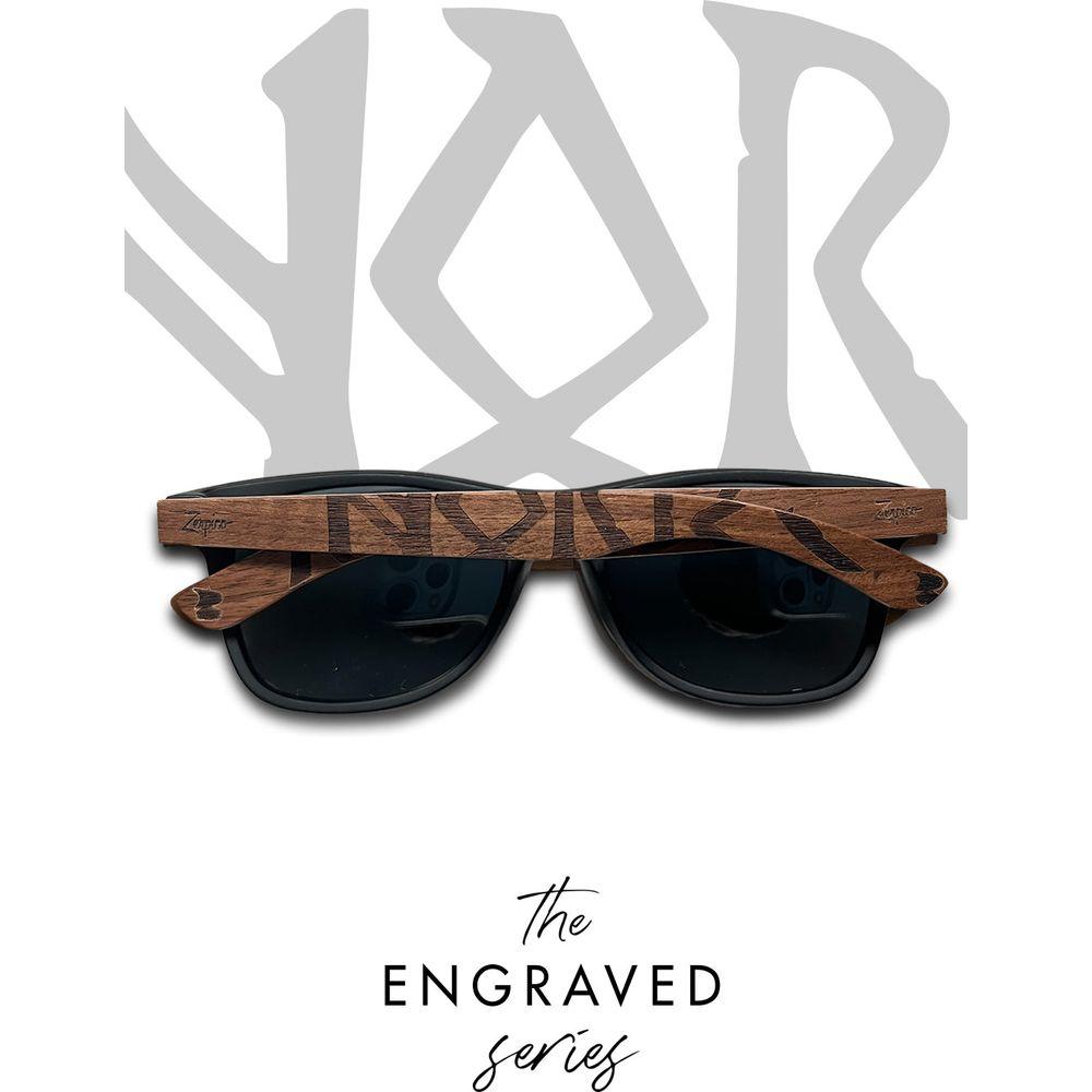 Eyewood | Engraved wooden sunglasses - Viking Runes - Suomi