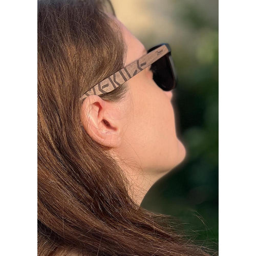 Load image into Gallery viewer, Eyewood | Engraved wooden sunglasses - Viking Runes - Norway
