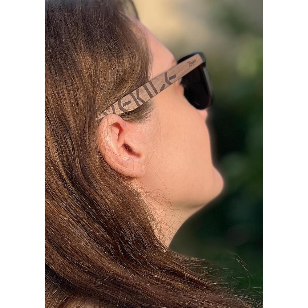 Eyewood | Engraved wooden sunglasses - Viking Runes - Norway