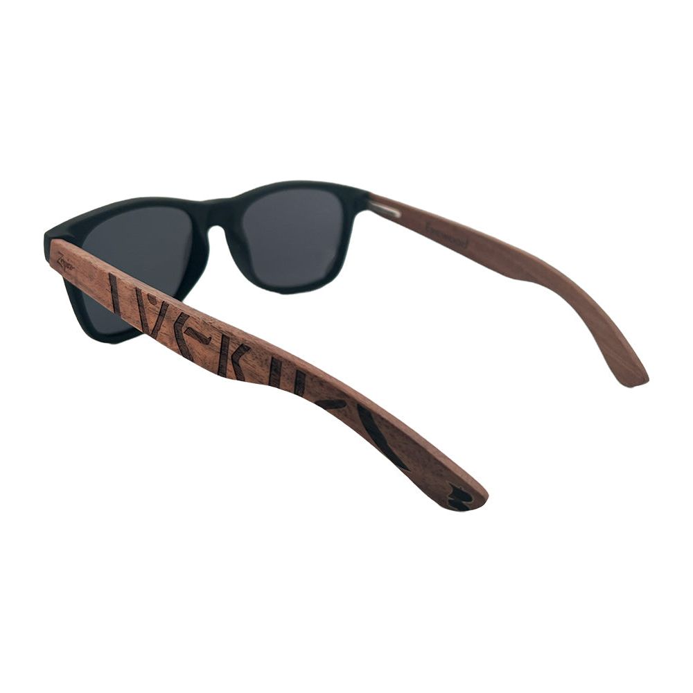 Eyewood | Engraved wooden sunglasses - Viking Runes - Norway