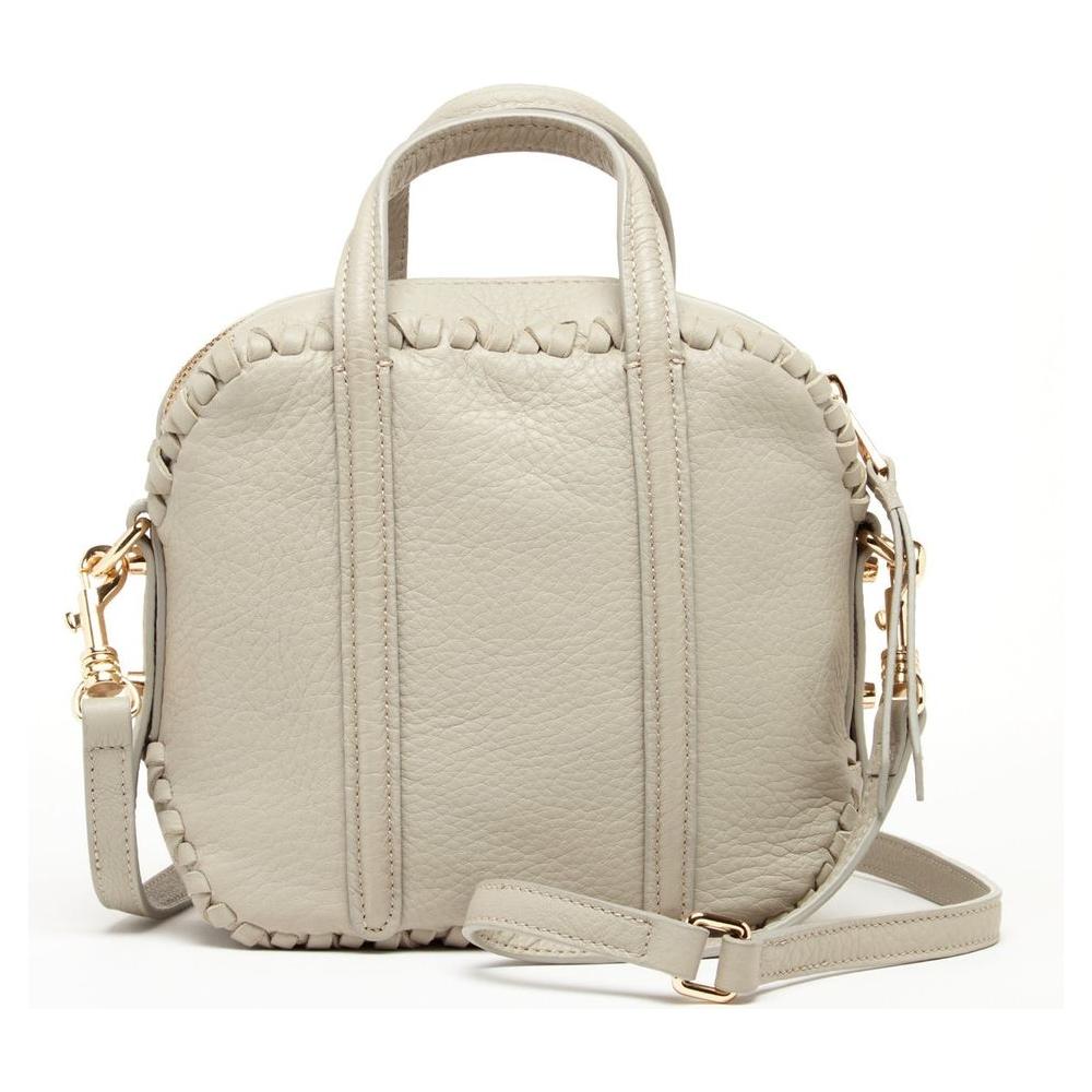 SUSU The Evelyn Gray Leather Crossbody Bag