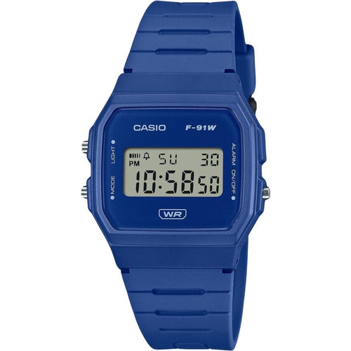 Load image into Gallery viewer, Casio POP Digital Blue Bio Based Resin Strap Quartz F-91WB-2A1 Unisex Watch - A Fusion of Style and Functionality
