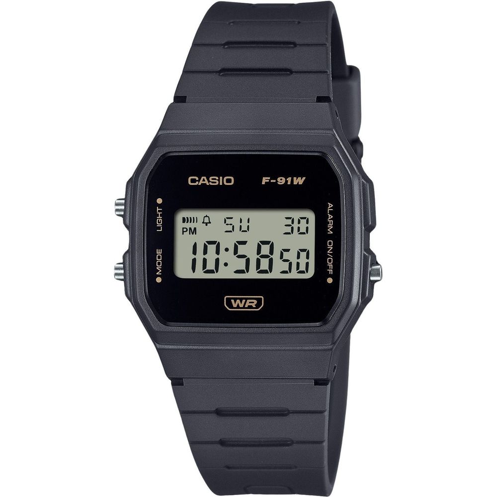 Casio POP Digital Gray Bio Based Resin Strap Quartz F-91WB-8A Unisex Watch