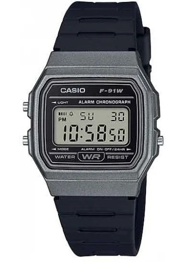 CASIO VINTAGE Mod. F-91 BIO RESIN STRAP - GREY-0