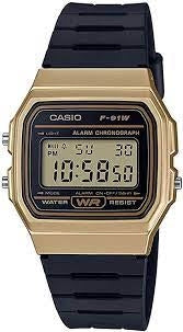 CASIO VINTAGE Mod. F-91 BIO RESIN STRAP - GOLD-0