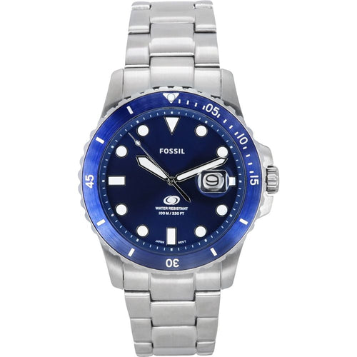 Load image into Gallery viewer, Fossil Blue Dive Stainless Steel Blue Dial Quartz FS6029 Men&#39;s Watch - Elegance Meets Performance
