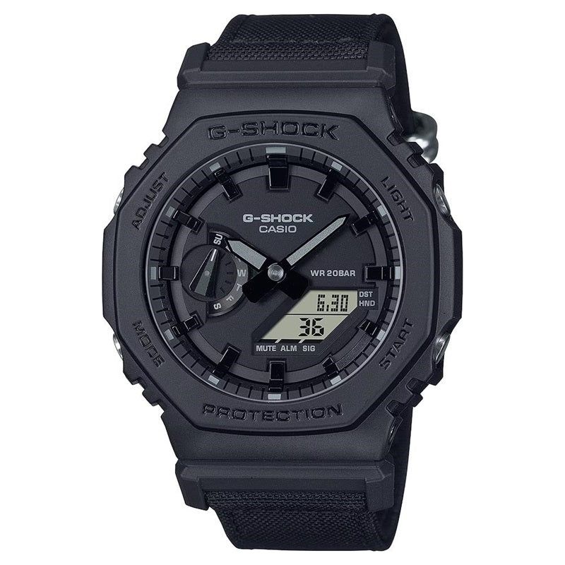 CASIO G-SHOCK Mod. OAK - UTILITY BLACK SERIE - BLACK CORDURA ECO FABRIC STRAP-0